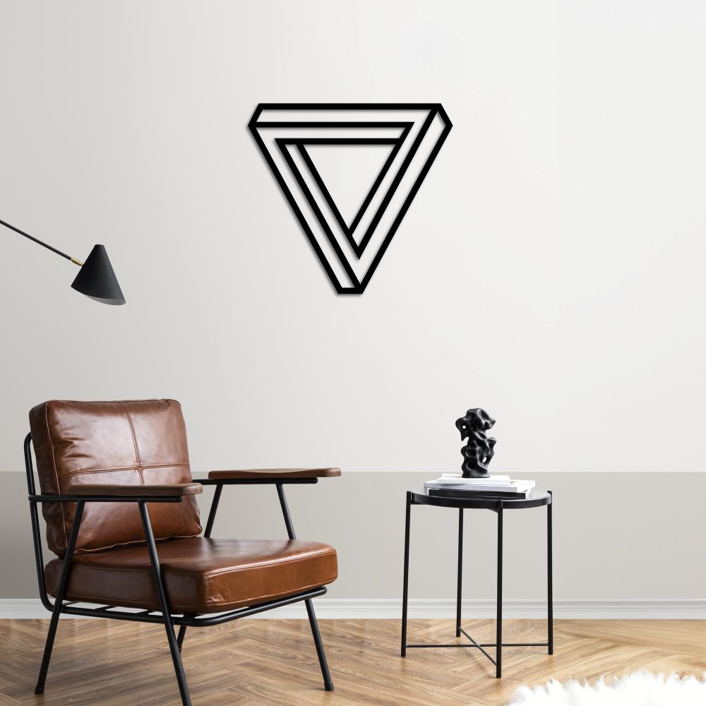 Infinity Triangle Metal Painting