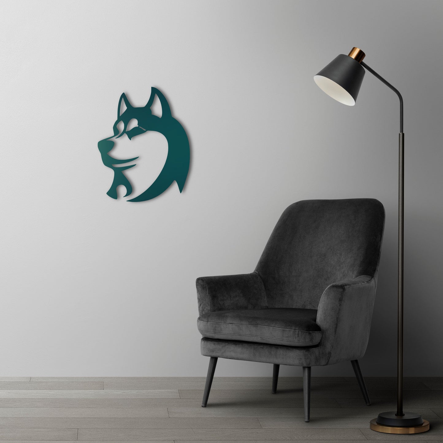 Husky Spirit Metal Painting