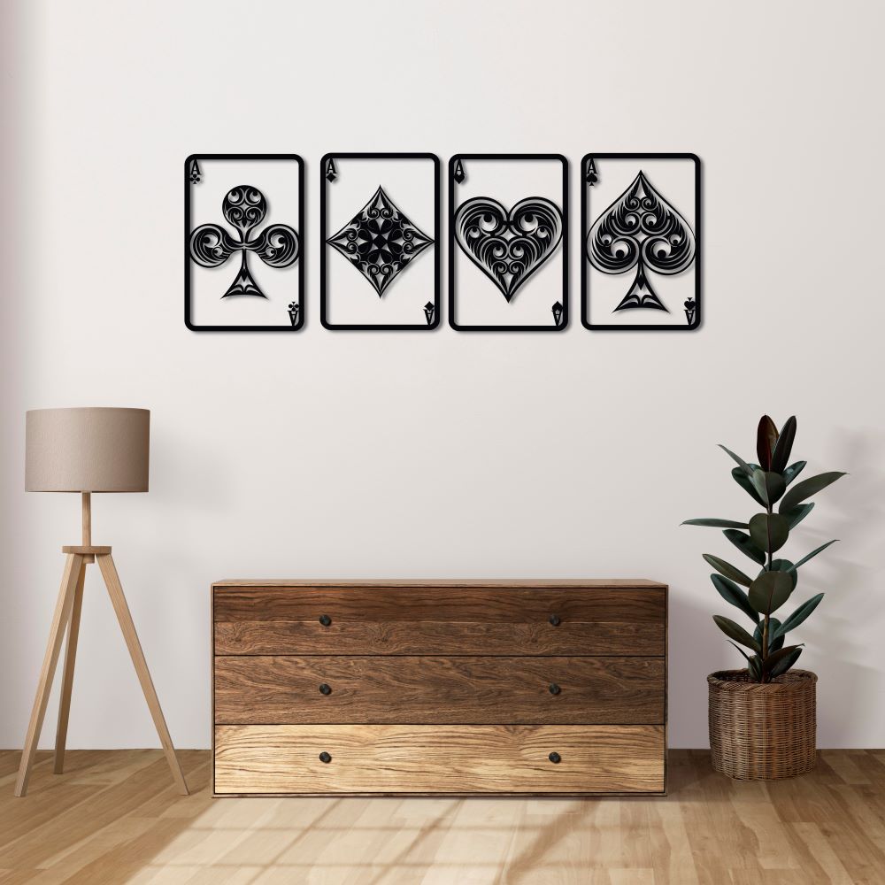 Aces of Fortune Metal Painting
