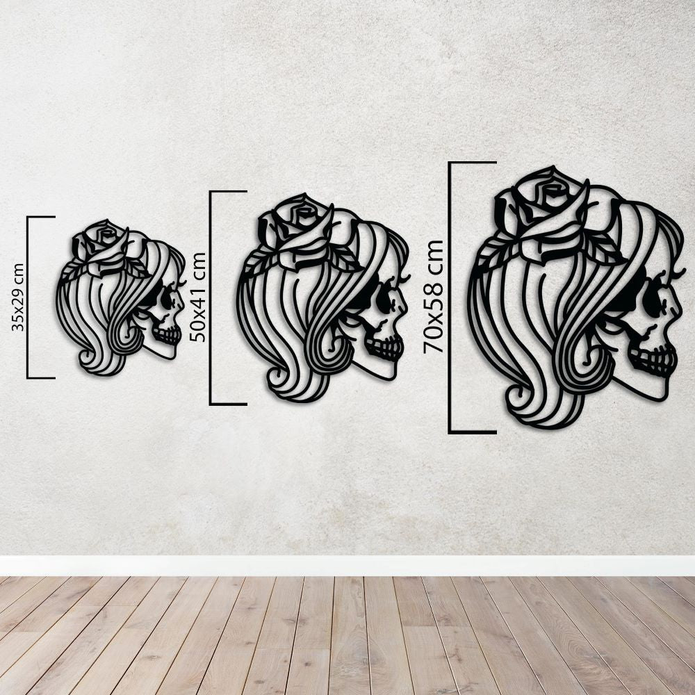 Skulls in Love Metal Painting