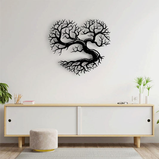 Heart Roots Metal Painting