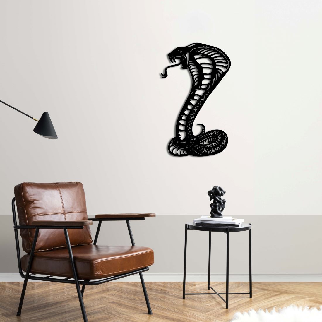 Cobra Metal Painting