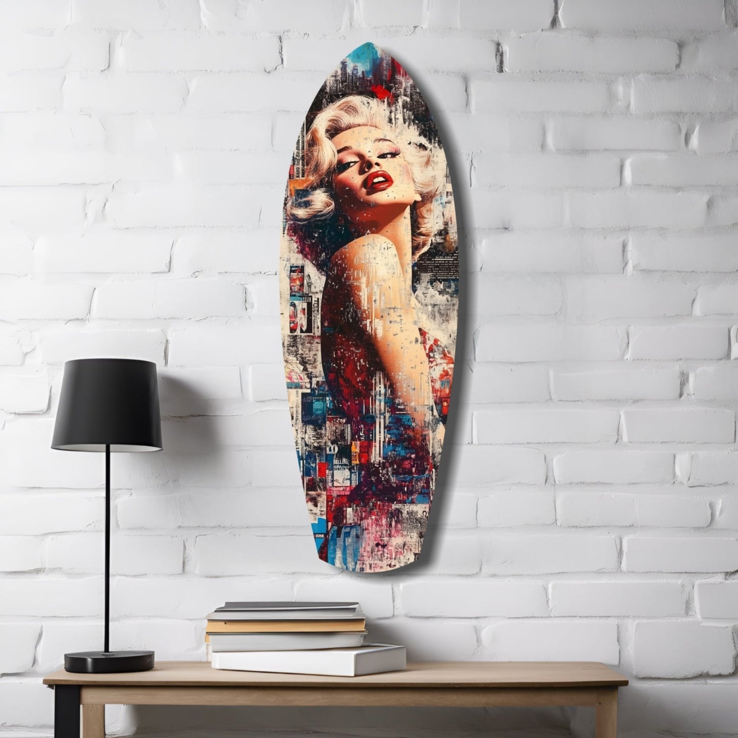 Marilyn Monroe'nun Vintage Rüyaları Cam Tablo