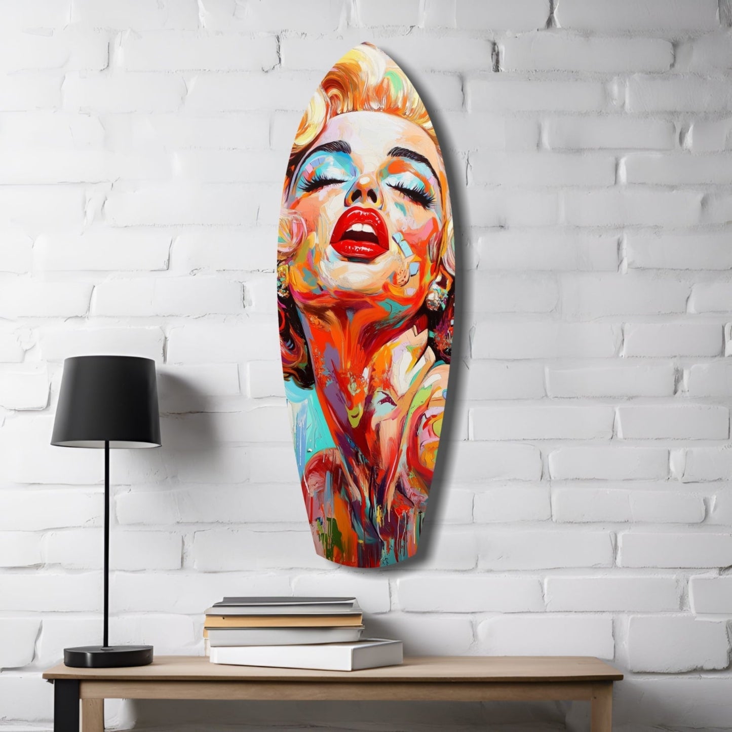 Marilyn Monroe'nun Vintage Rüyaları Cam Tablo