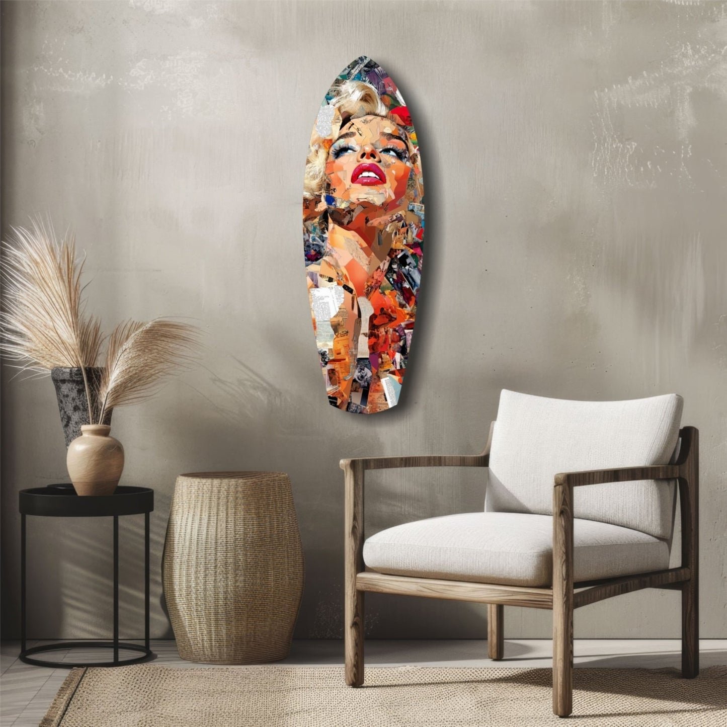Marilyn Monroe En Parlak Yıldız Cam Tablo