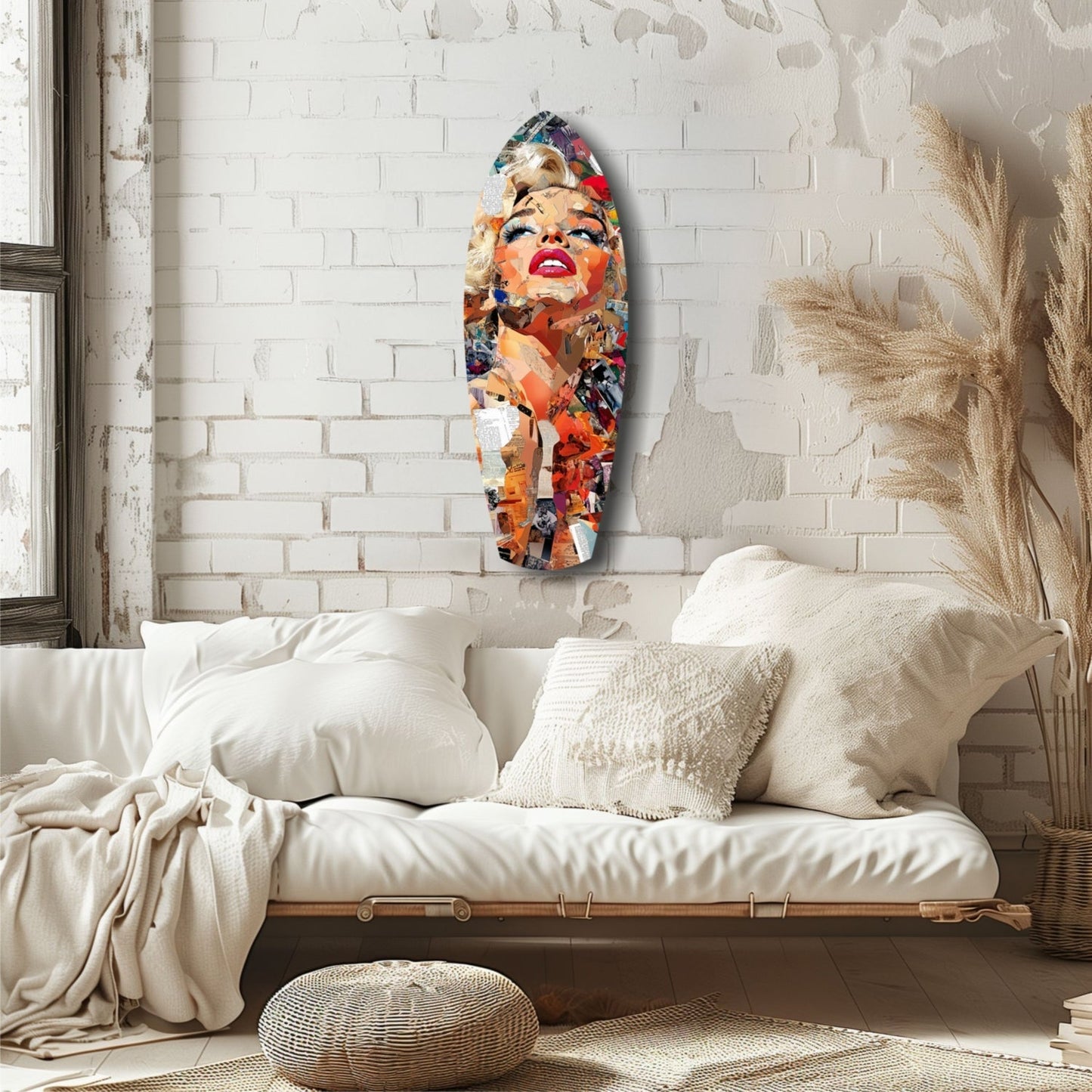 Marilyn Monroe En Parlak Yıldız Cam Tablo