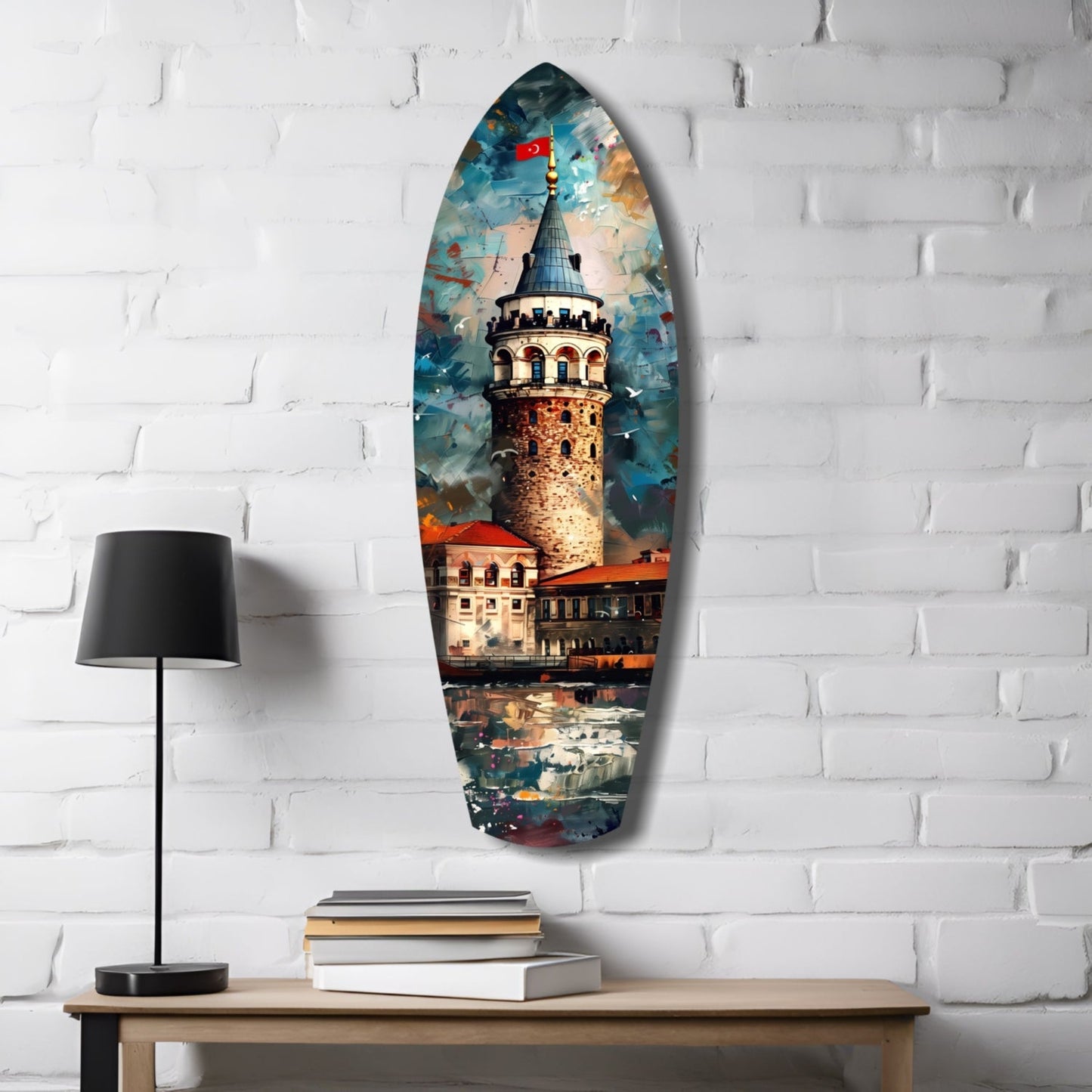 Galata Kulesi Cam Tablo