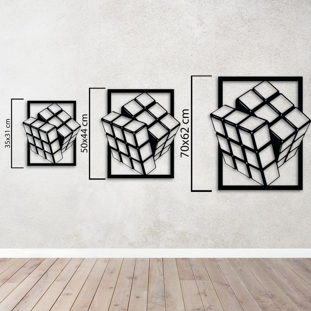 Mind Cube Metal Painting