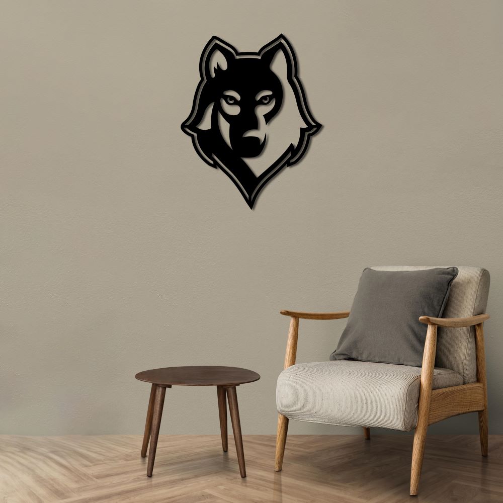 Wild Spirit Wolf Metal Painting