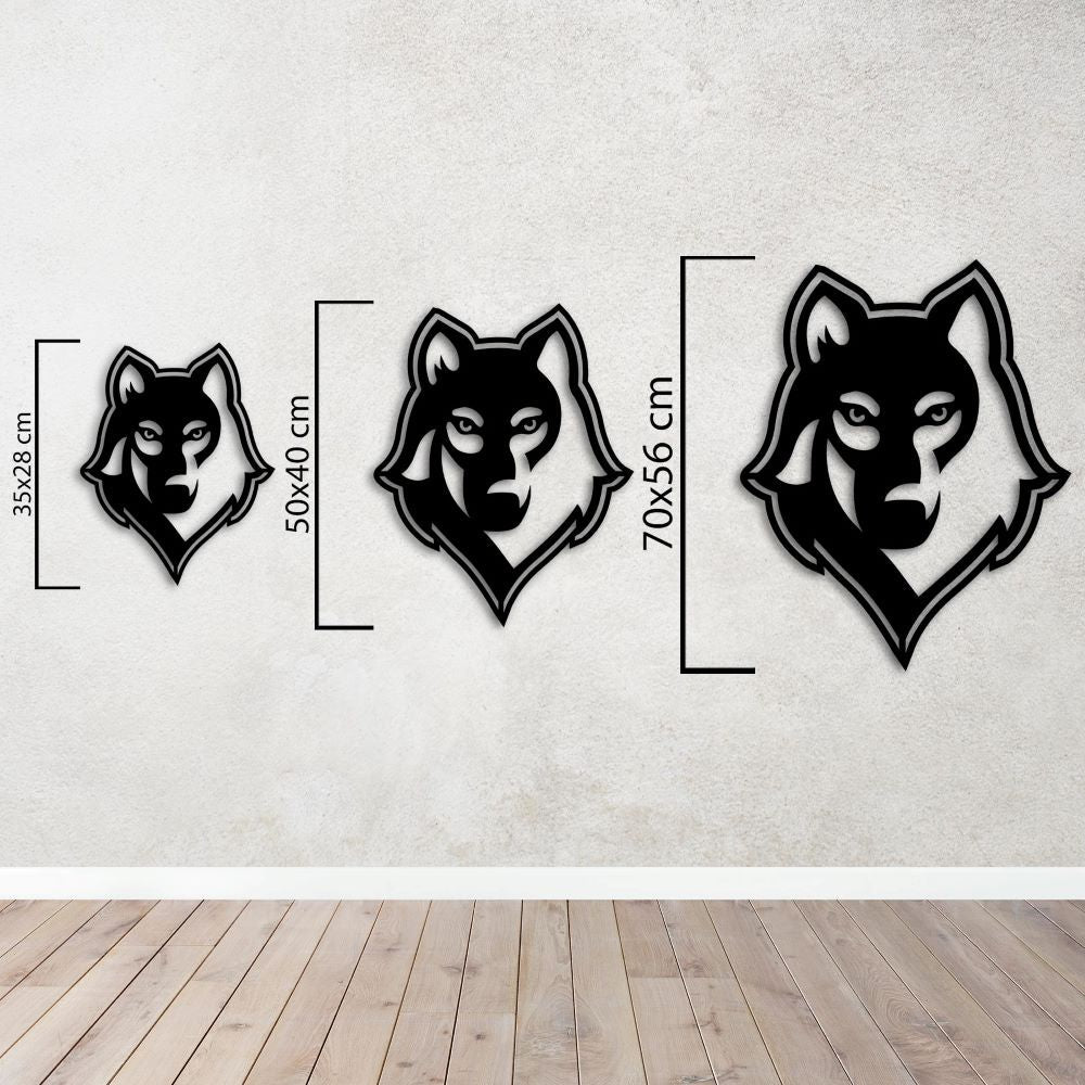 Wild Spirit Wolf Metal Painting