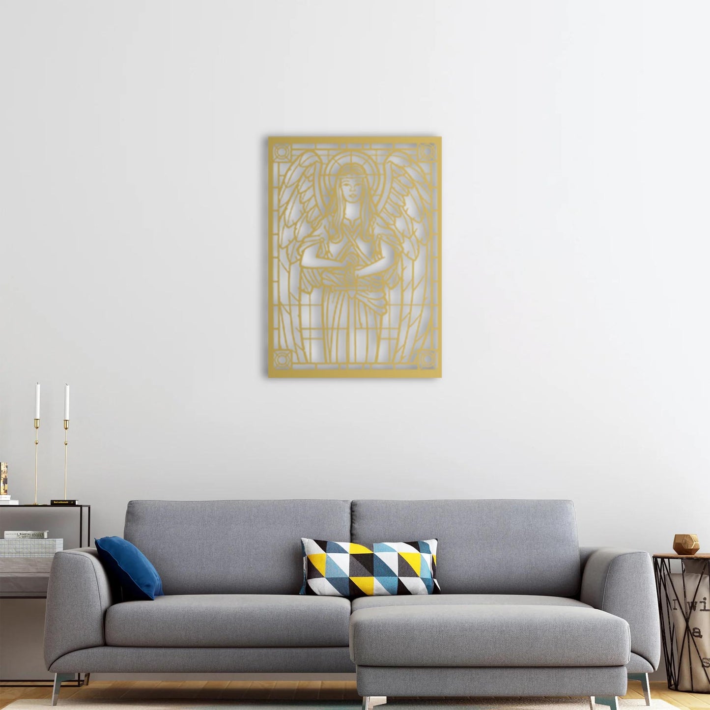 Protective Silence Metal Painting