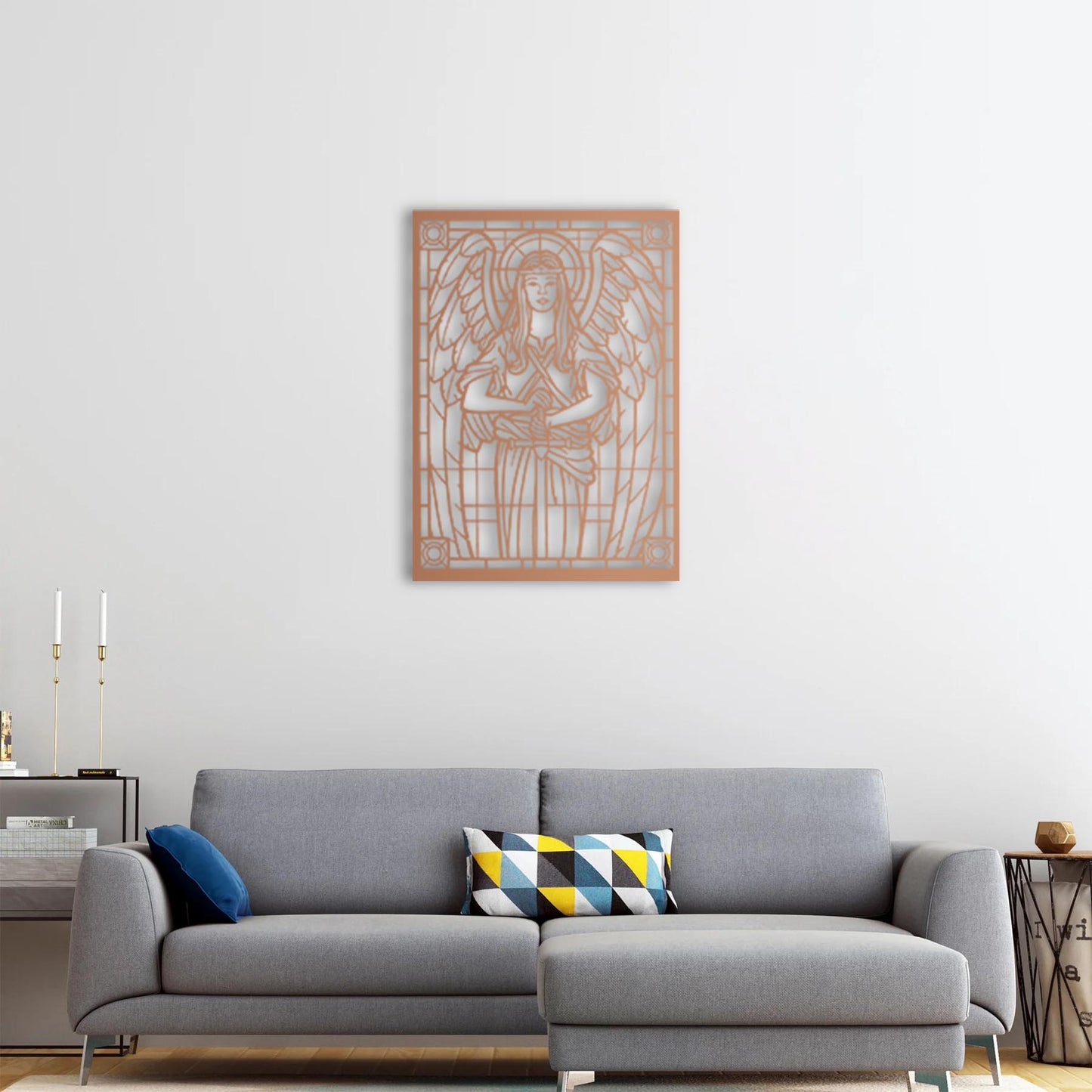 Protective Silence Metal Painting
