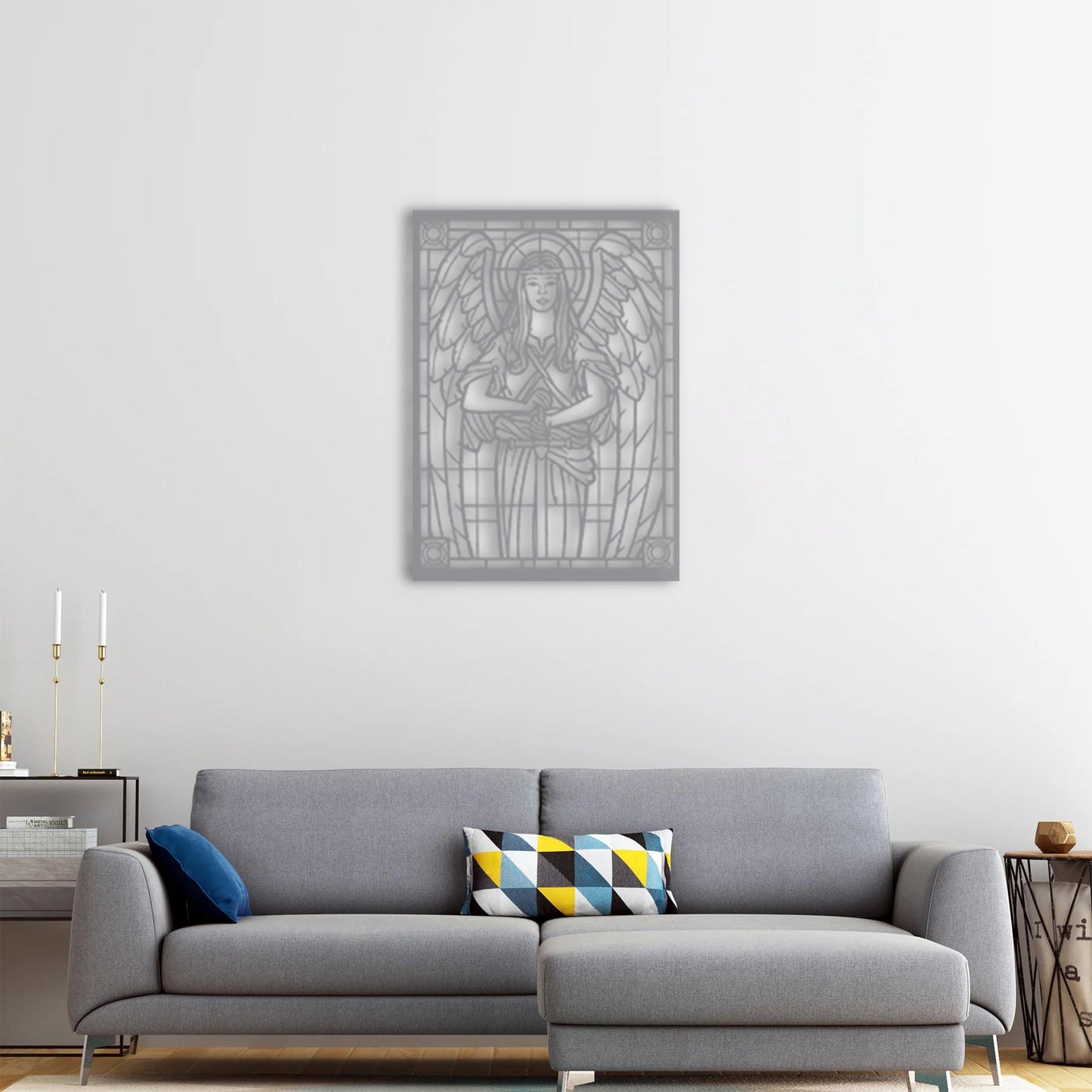 Protective Silence Metal Painting