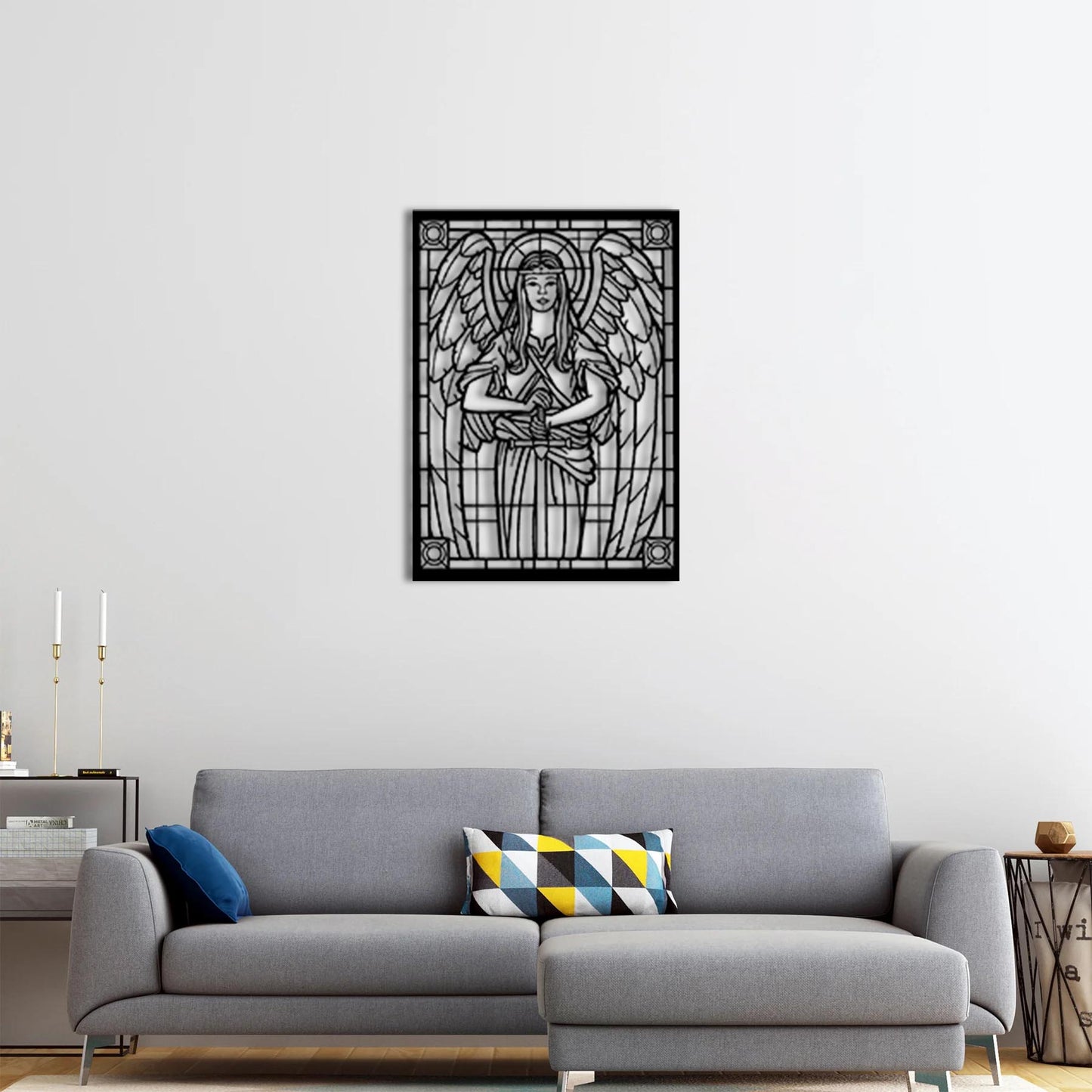 Protective Silence Metal Painting