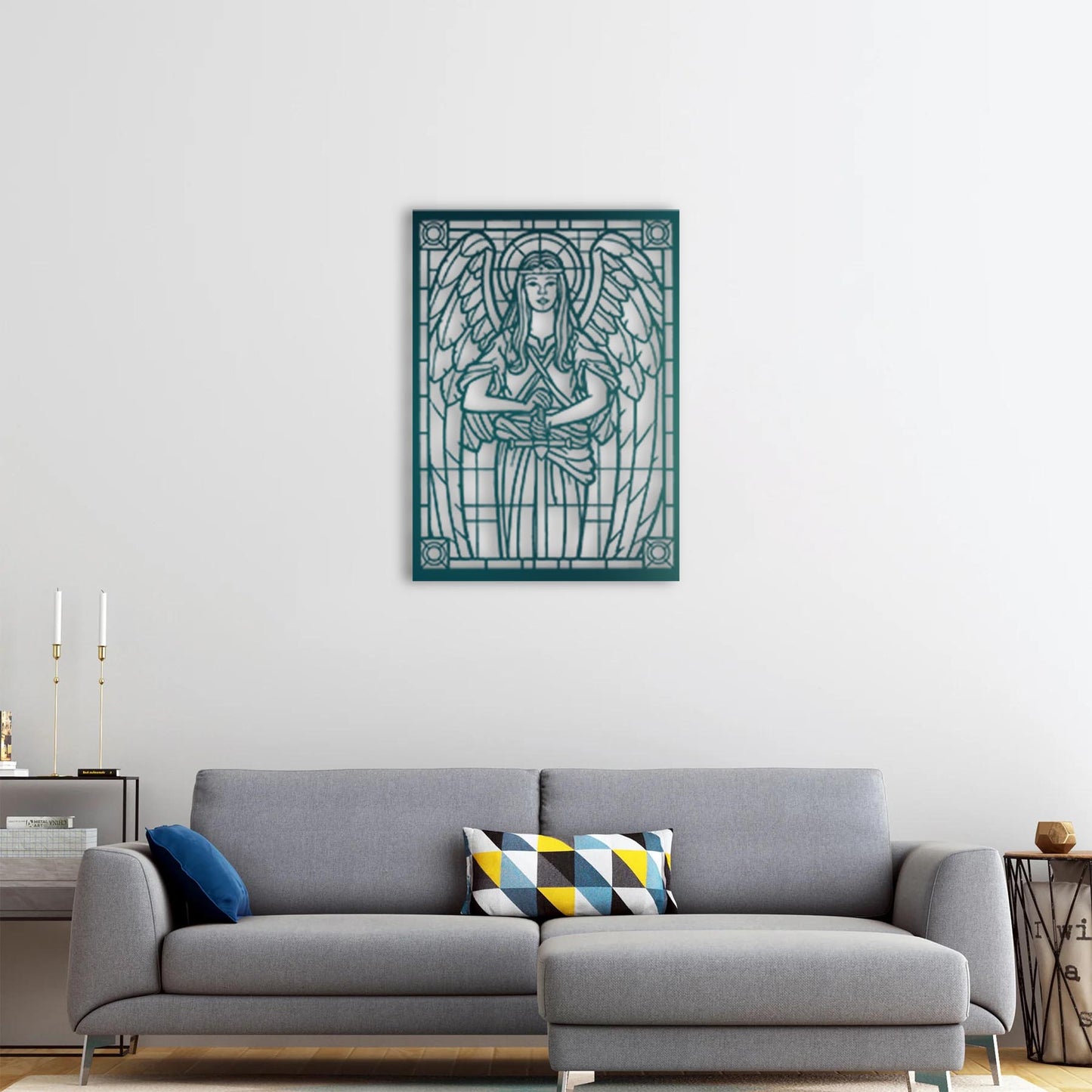 Protective Silence Metal Painting