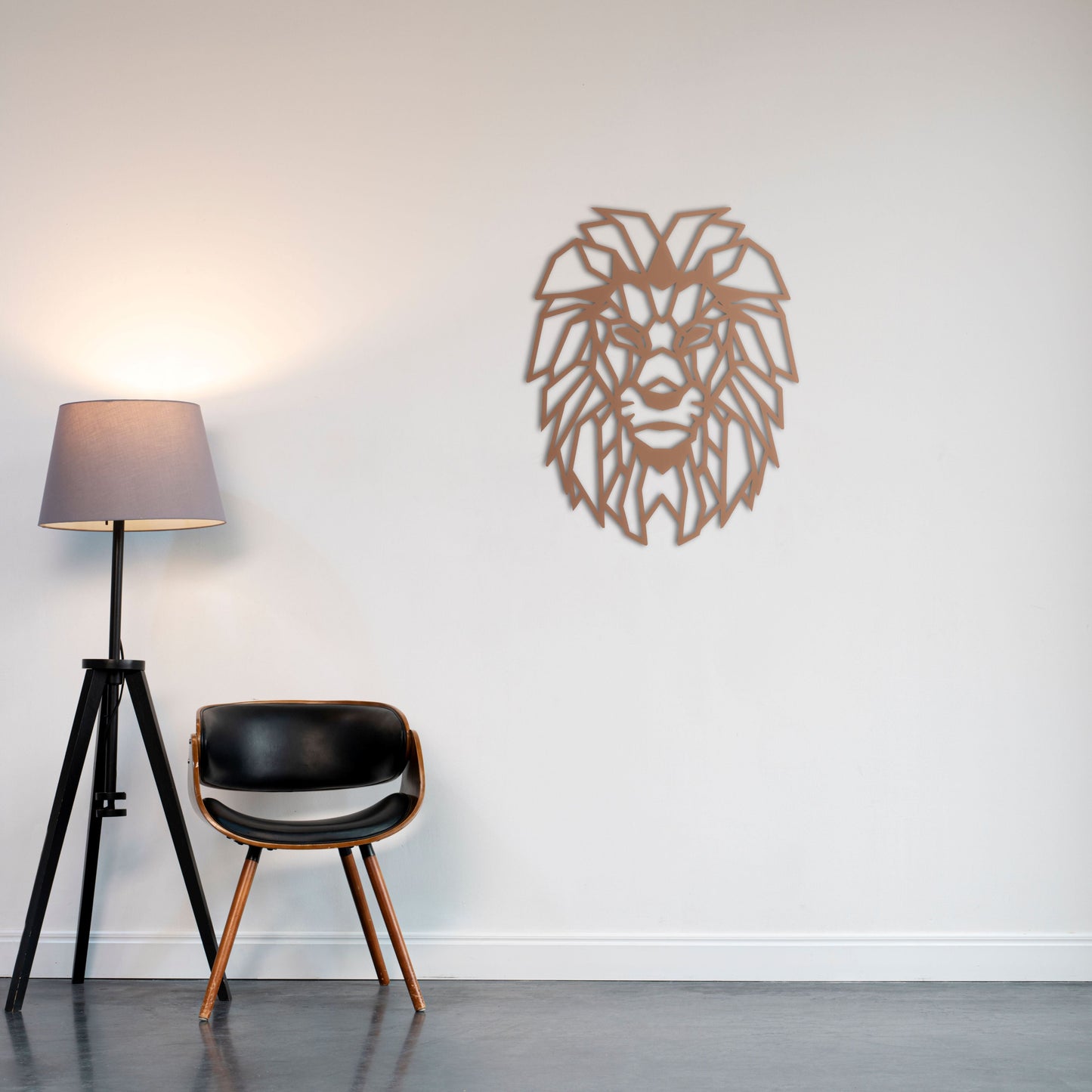 Modern Aslan Sanatı Metal Tablo
