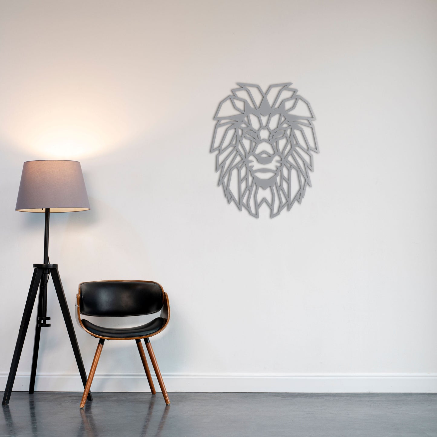 Modern Aslan Sanatı Metal Tablo
