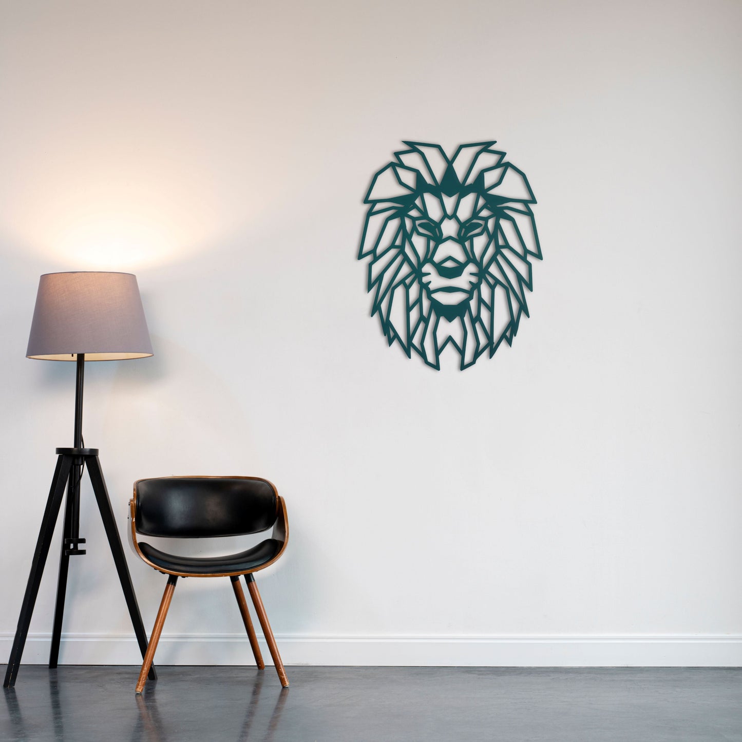 Modern Aslan Sanatı Metal Tablo