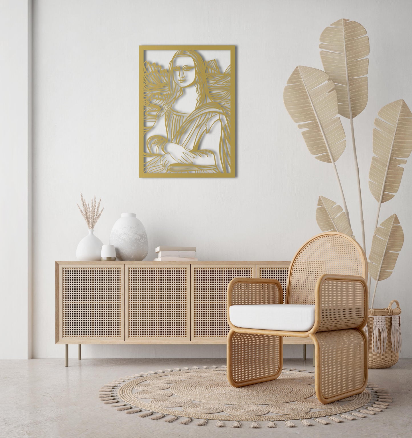 Mona Lisa Metal Tablo