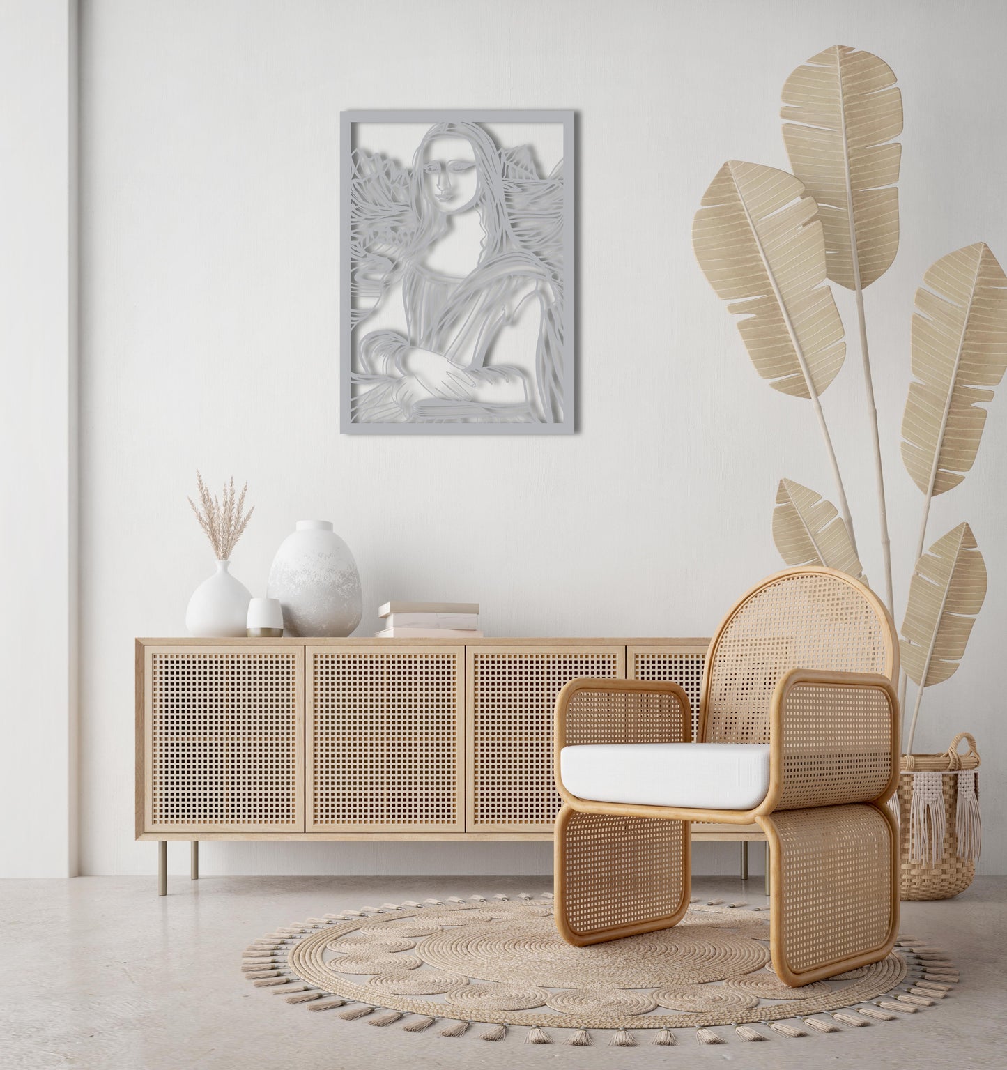 Mona Lisa Metal Tablo