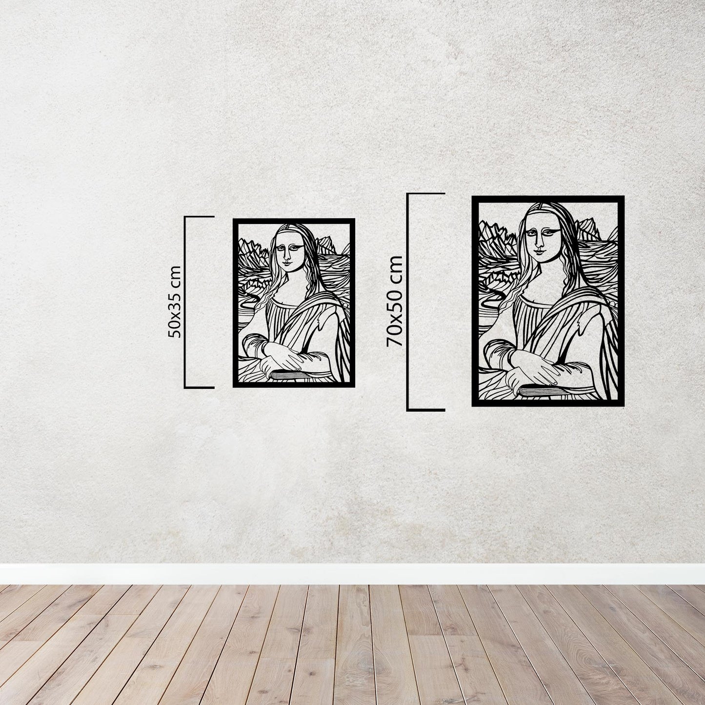 Mona Lisa Metal Tablo
