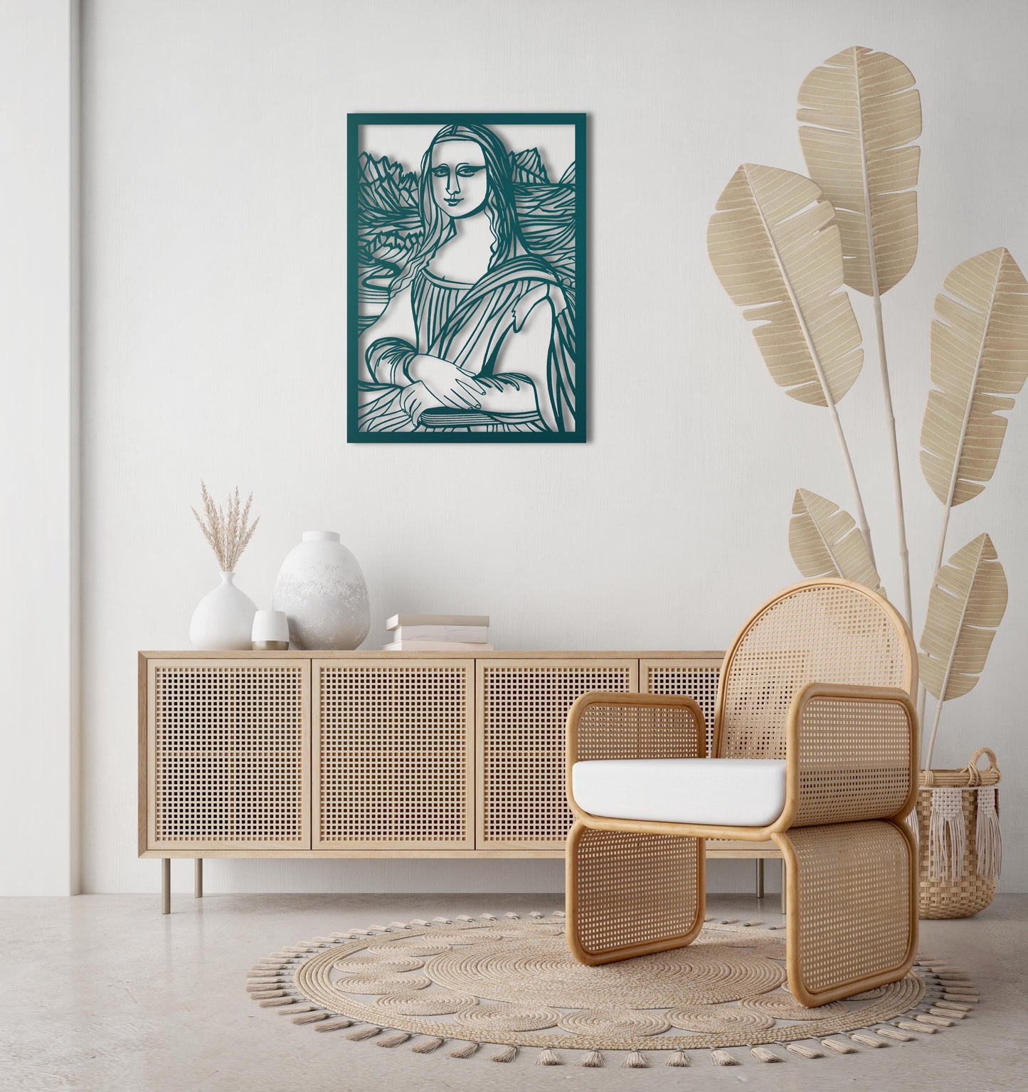 Mona Lisa Metal Tablo
