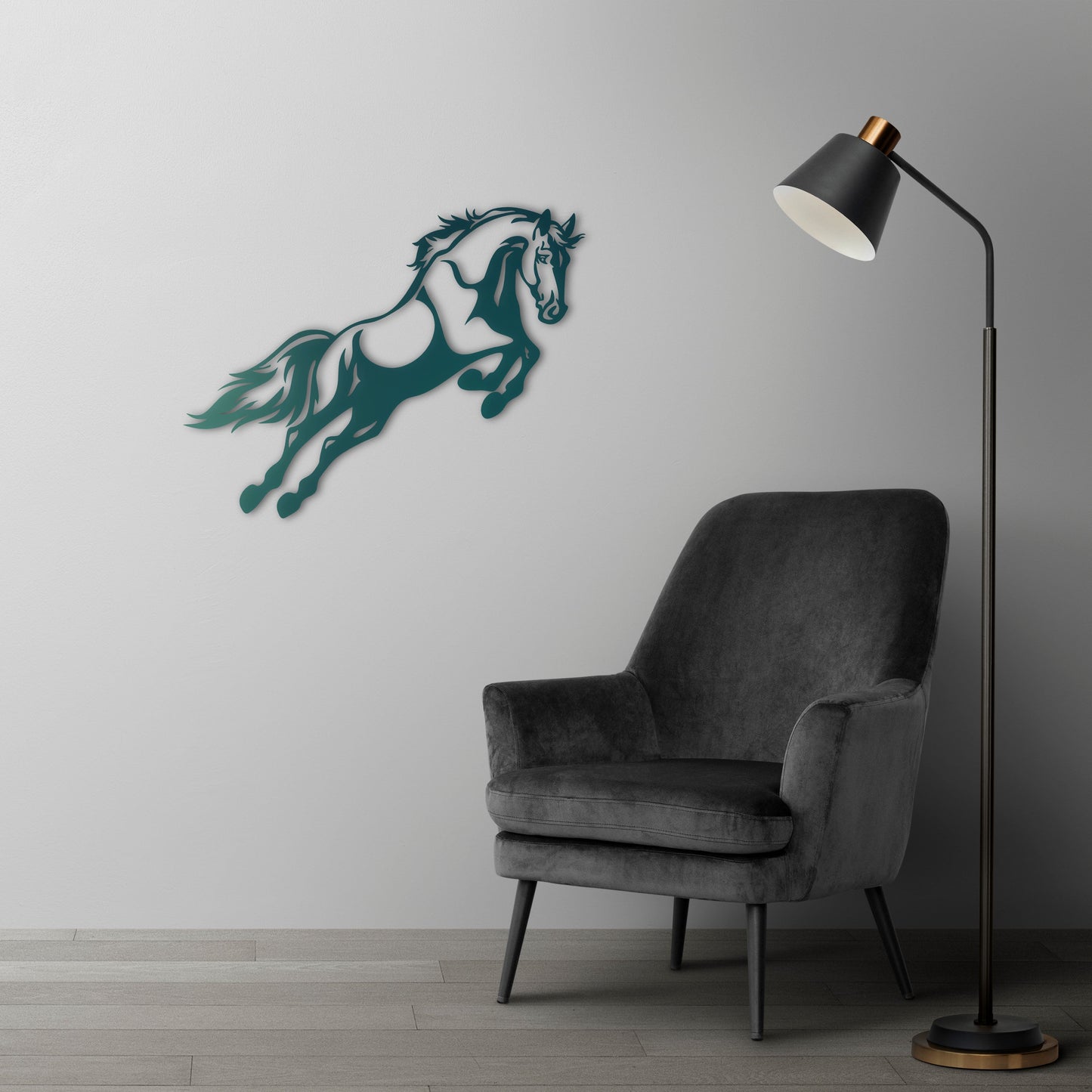 Free Spirited Horse Metal Painting
