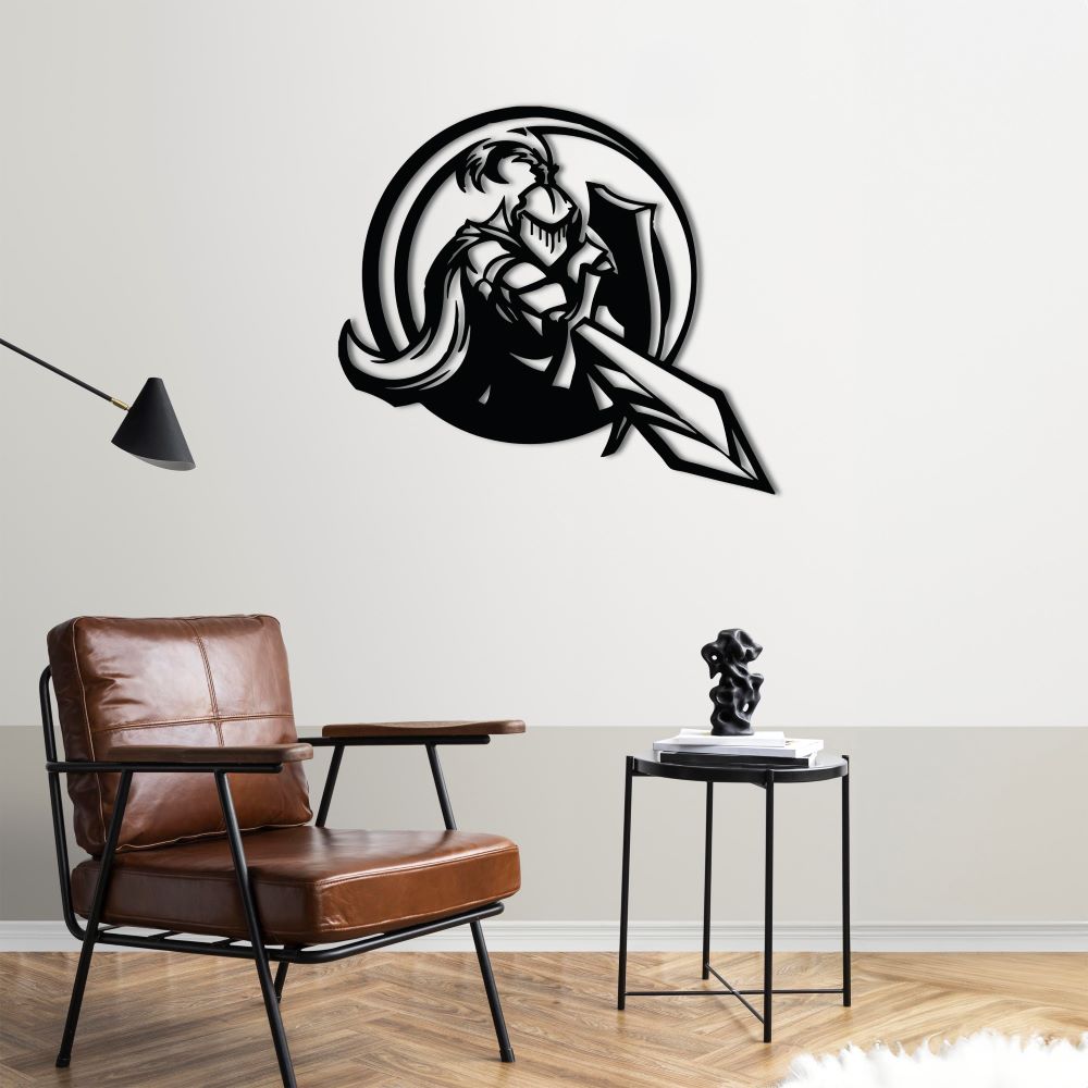 Brave Warrior Metal Painting