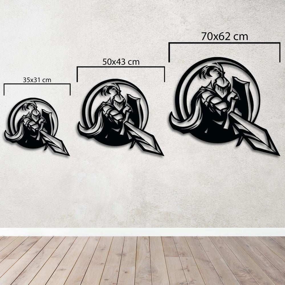 Brave Warrior Metal Painting