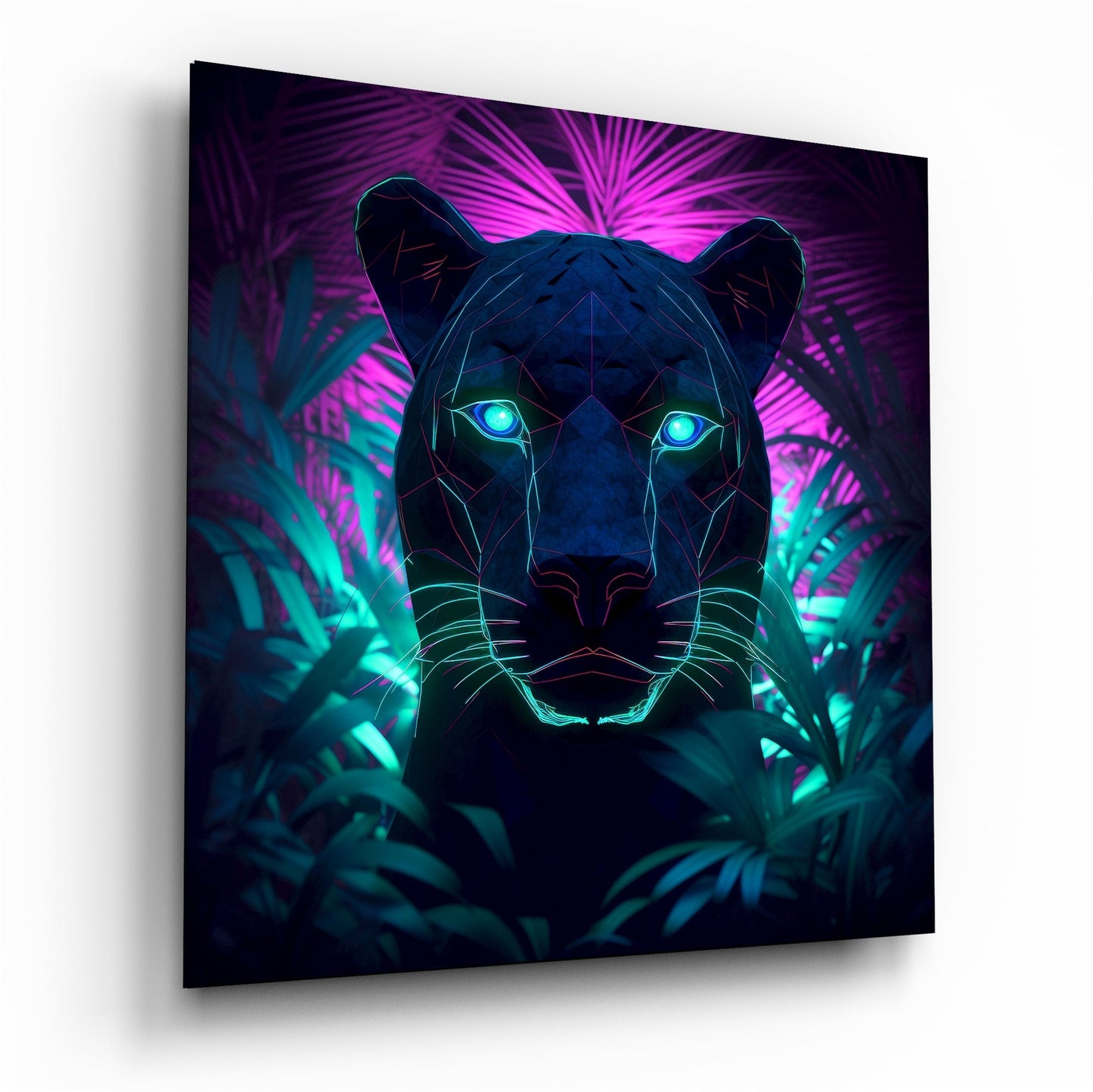 Neon panter Cam Tablo || Tasarımcı Koleksiyonu