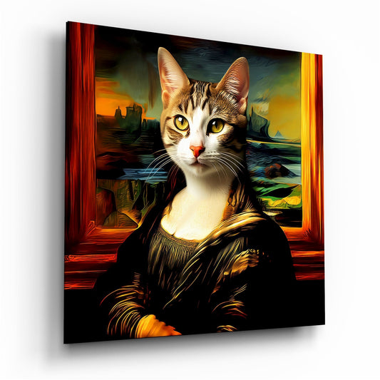 Monalisa Kedi Cam Tablo || Tasarımcı Koleksiyonu