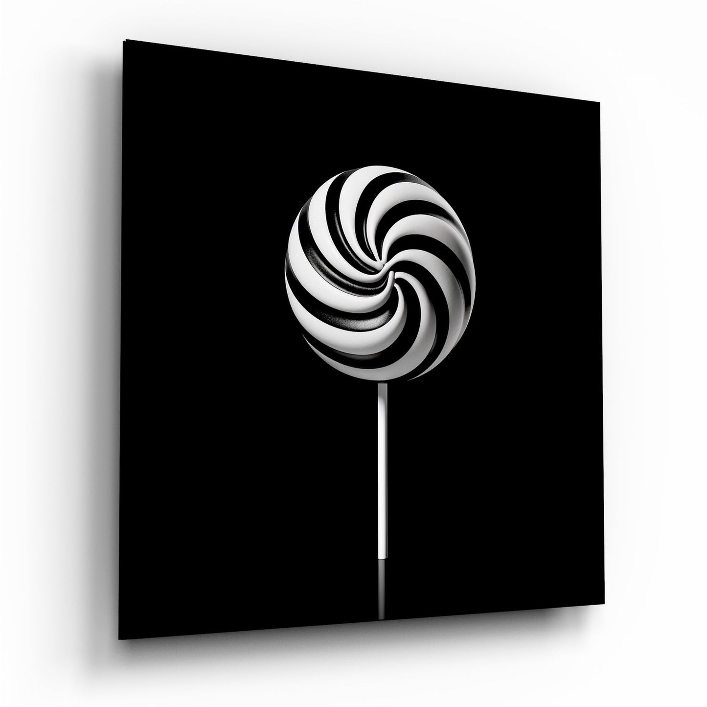 Monokrom Lolipop Cam Tablo || Tasarımcı Koleksiyonu