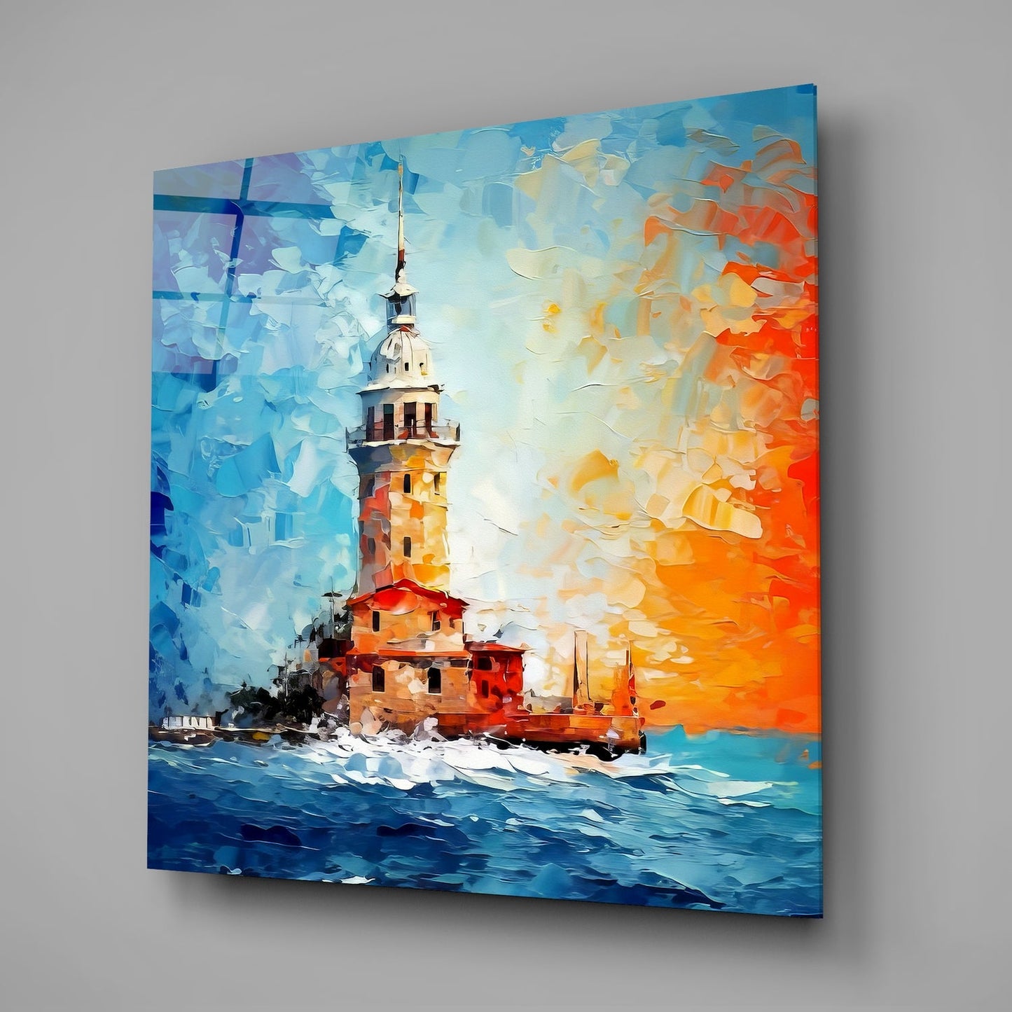 Kız Kulesi Cam Tablo || Tasarımcı Koleksiyonu