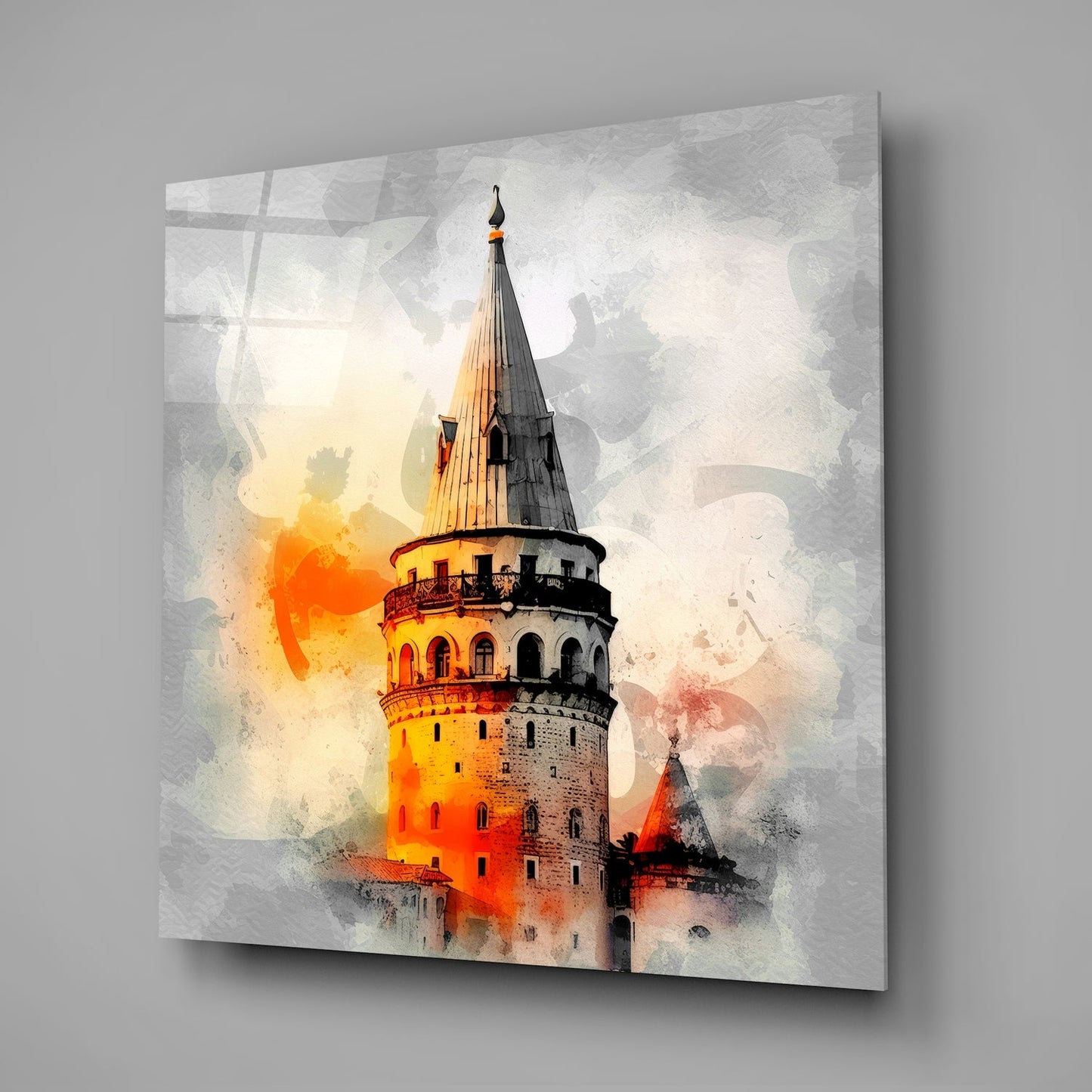 Galata Kulesi Cam Tablo || Tasarımcı Koleksiyonu