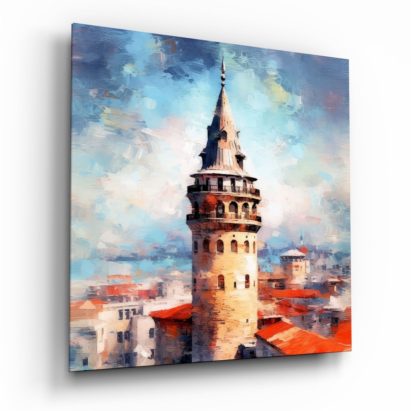 Galata Kulesi Cam Tablo || Tasarımcı Koleksiyonu