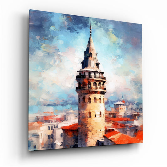Galata Kulesi Cam Tablo || Tasarımcı Koleksiyonu