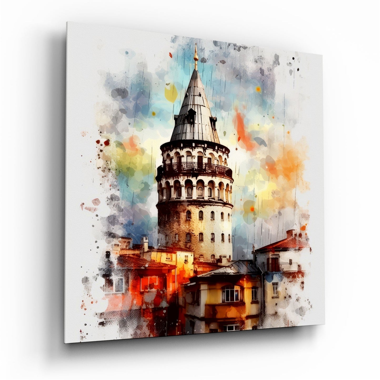 Galata Kulesi Cam Tablo || Tasarımcı Koleksiyonu