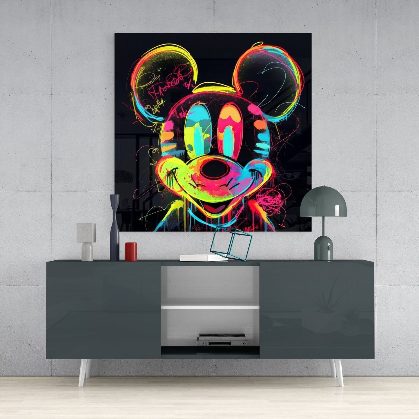 Neon Mickey Cam Tablo