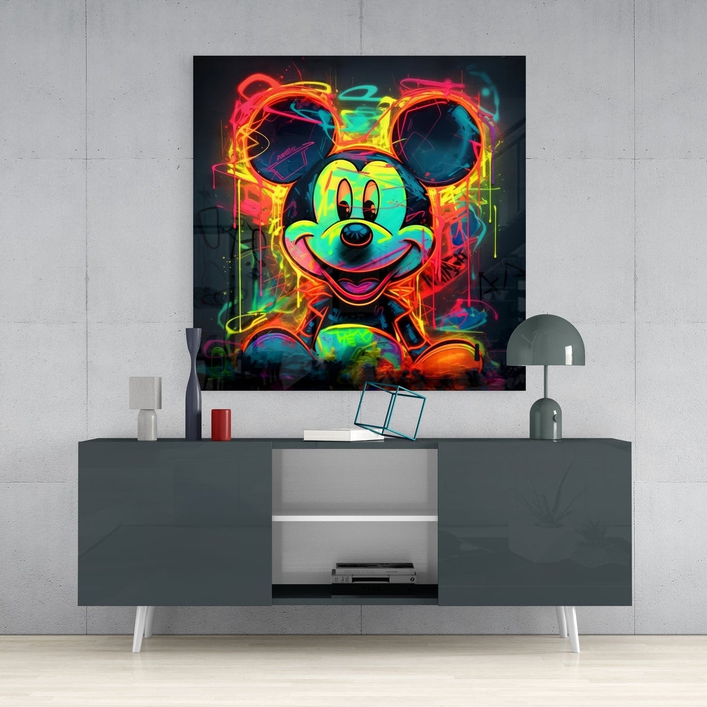 Neon Mickey Cam Tablo