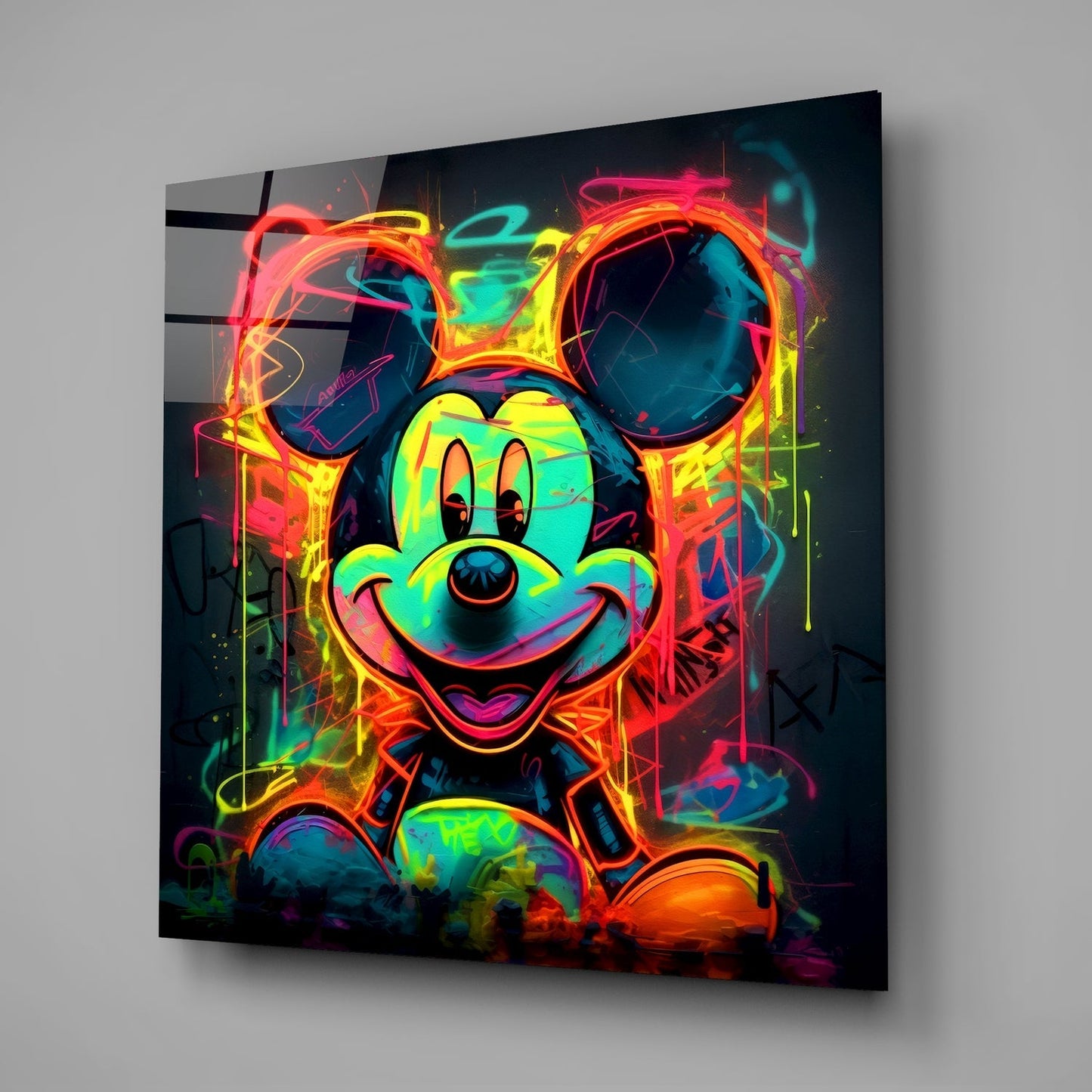 Neon Mickey Cam Tablo