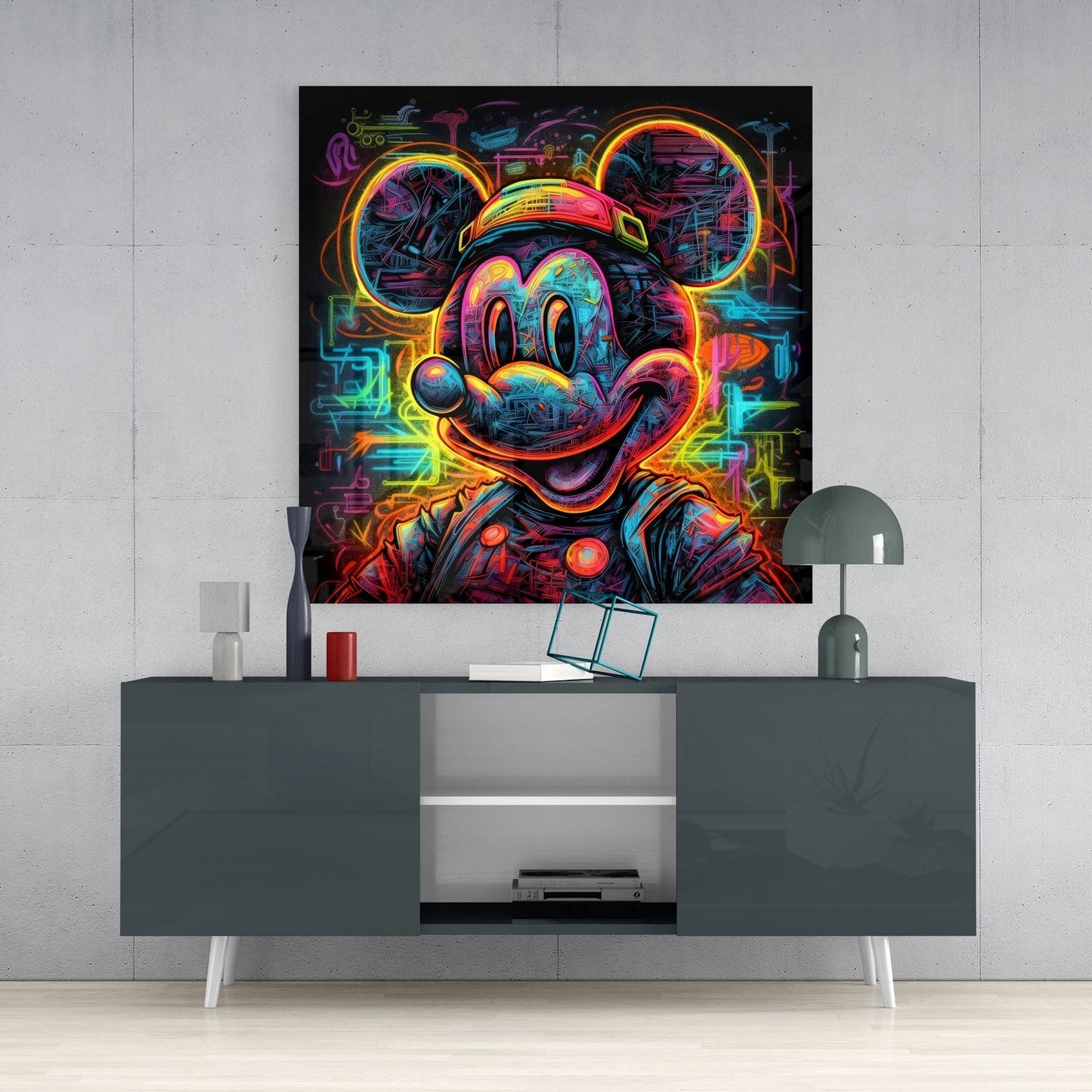 Neon Mickey Cam Tablo