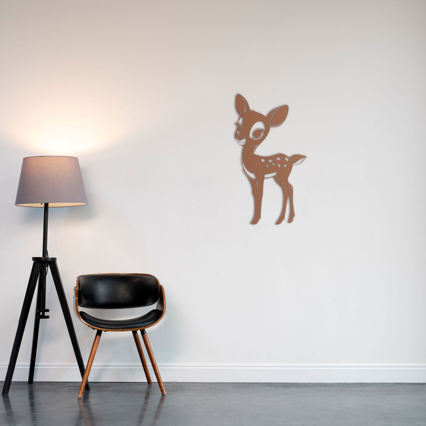 Cute Baby Deer Metal Sign