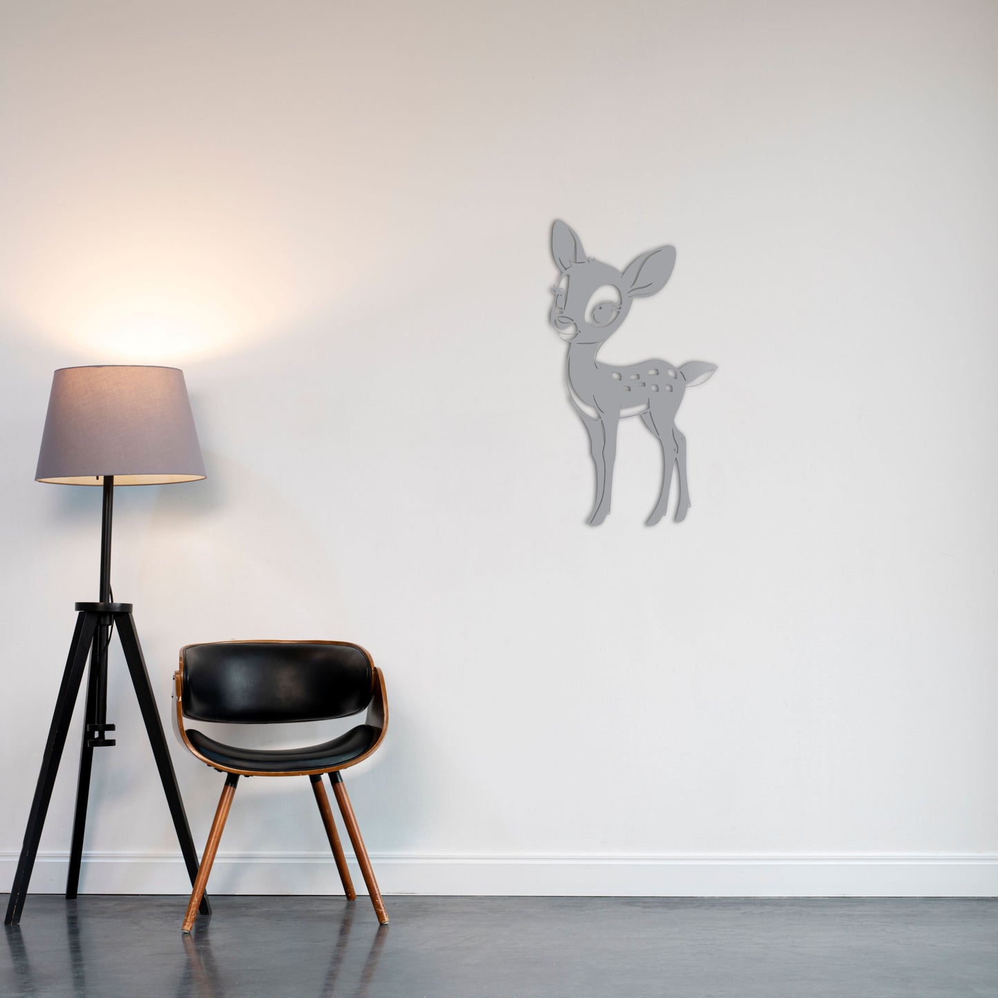 Cute Baby Deer Metal Sign