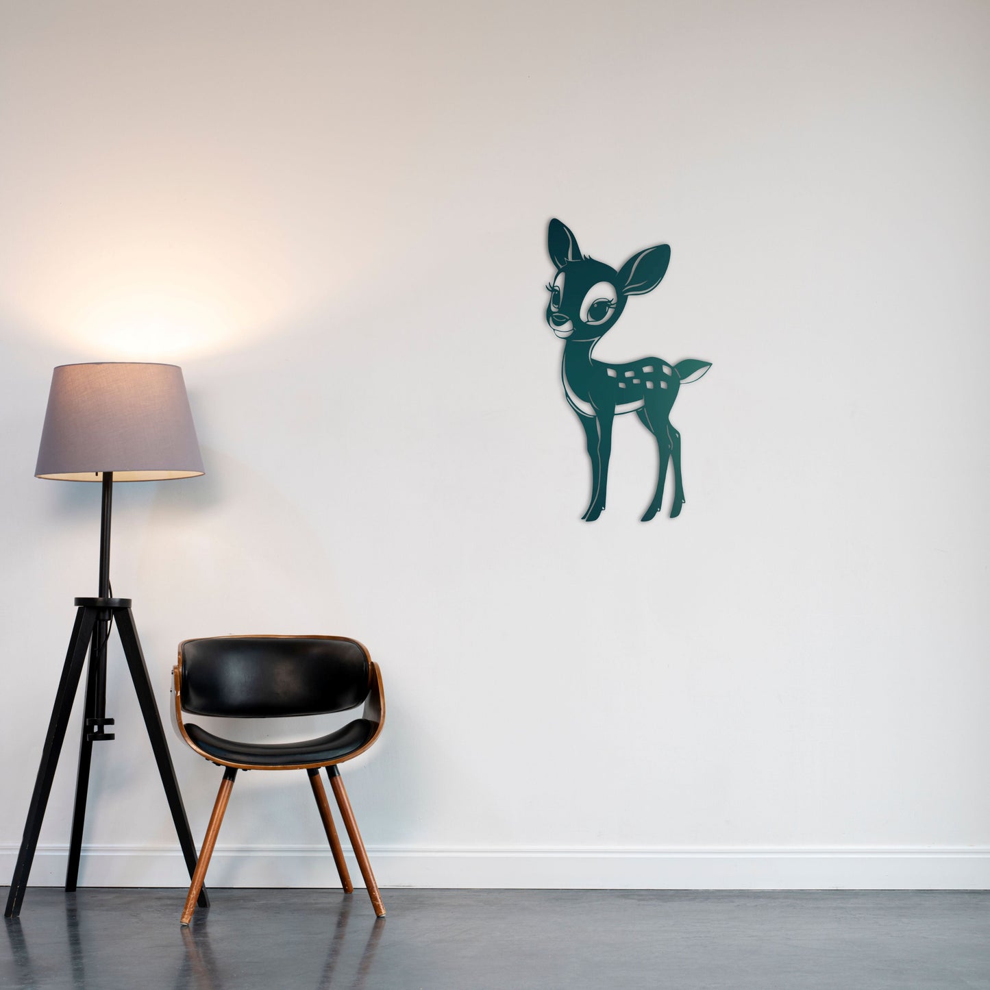 Cute Baby Deer Metal Sign