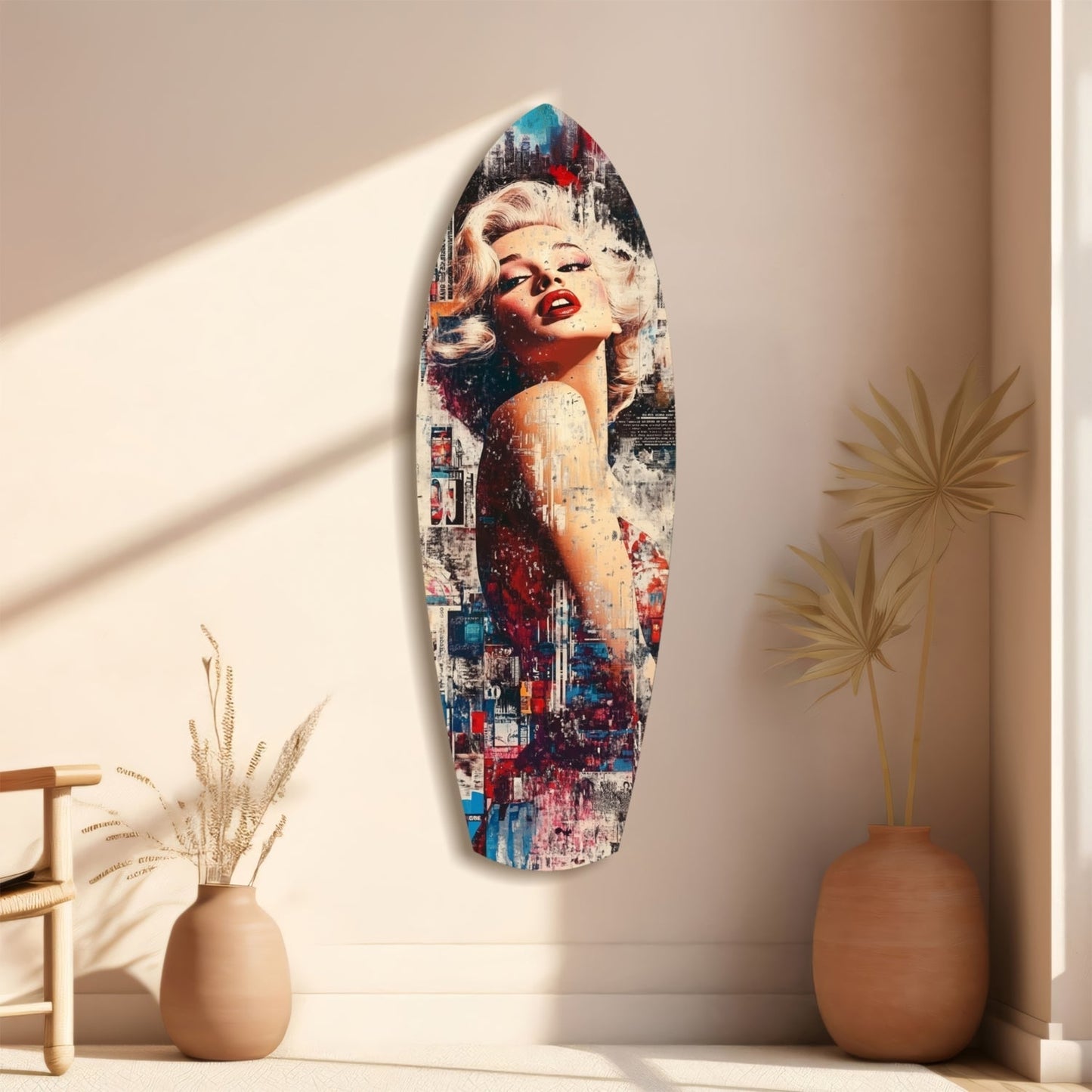 Marilyn Monroe'nun Vintage Rüyaları Cam Tablo