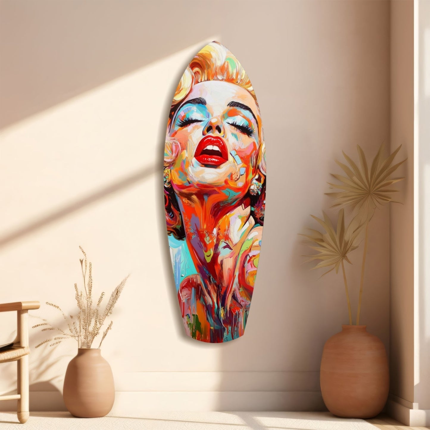 Marilyn Monroe'nun Vintage Rüyaları Cam Tablo