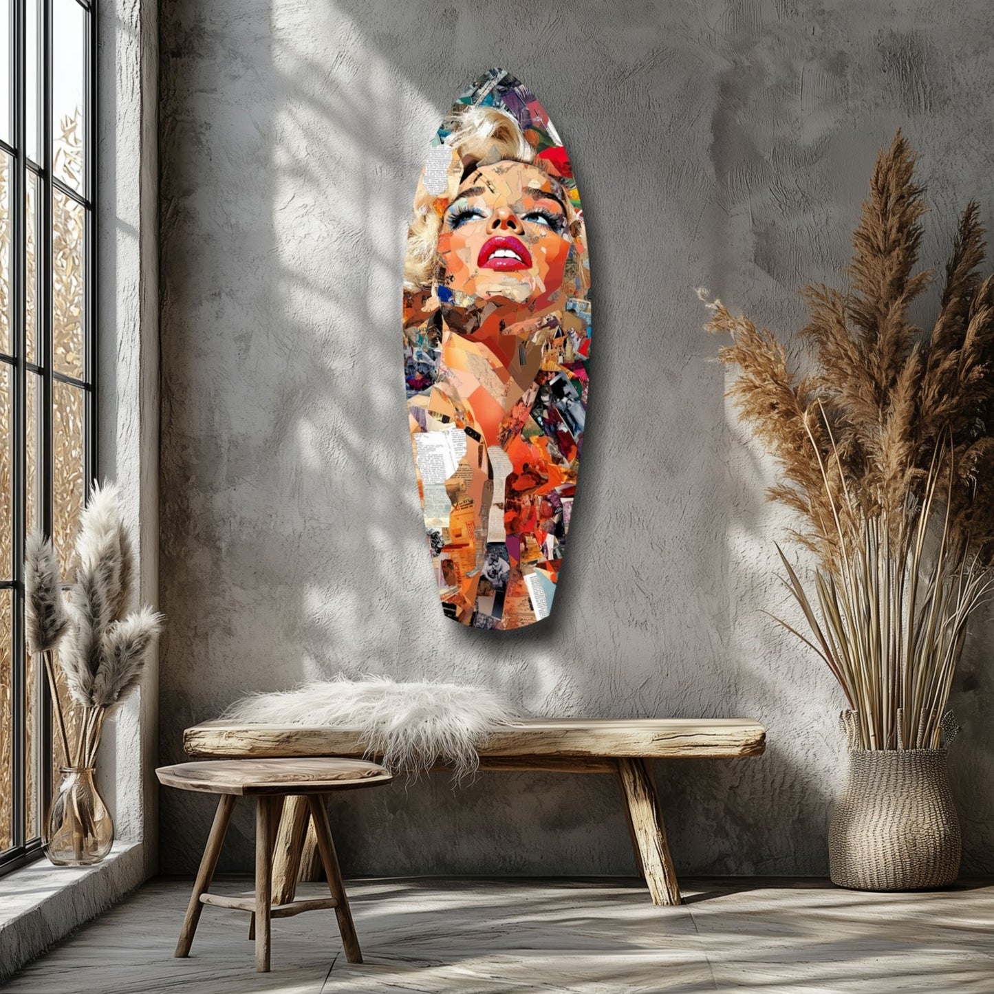 Marilyn Monroe En Parlak Yıldız Cam Tablo