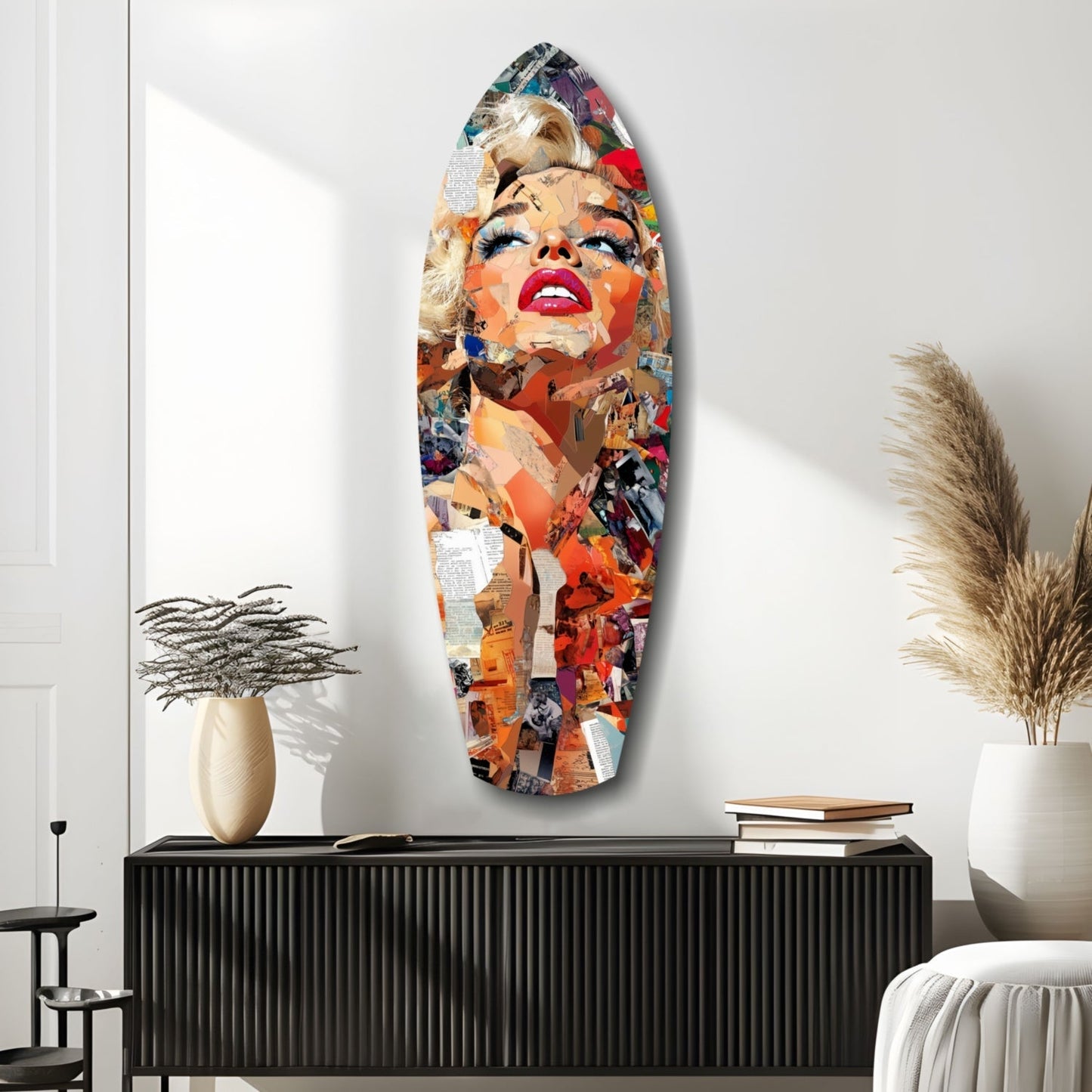 Marilyn Monroe En Parlak Yıldız Cam Tablo