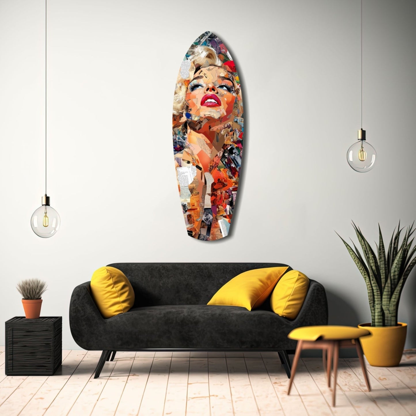 Marilyn Monroe En Parlak Yıldız Cam Tablo