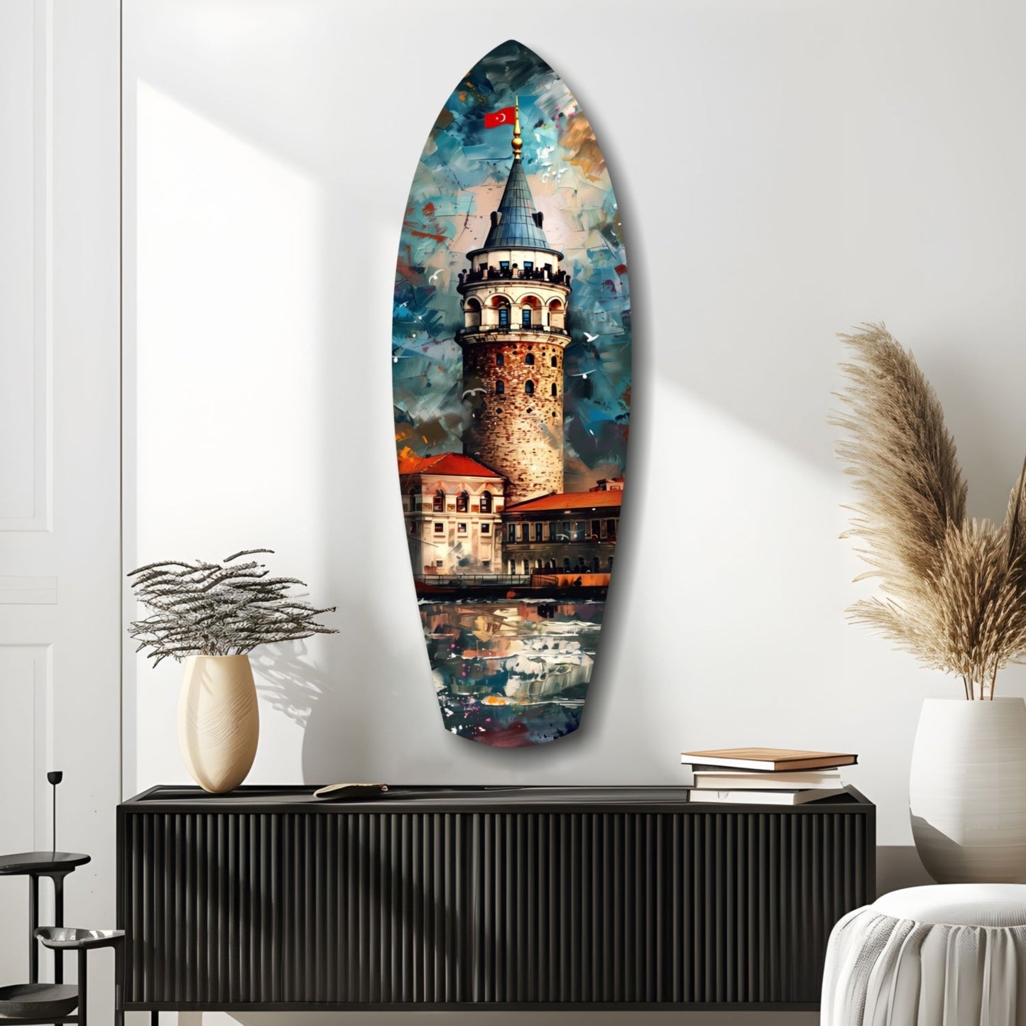 Galata Kulesi Cam Tablo
